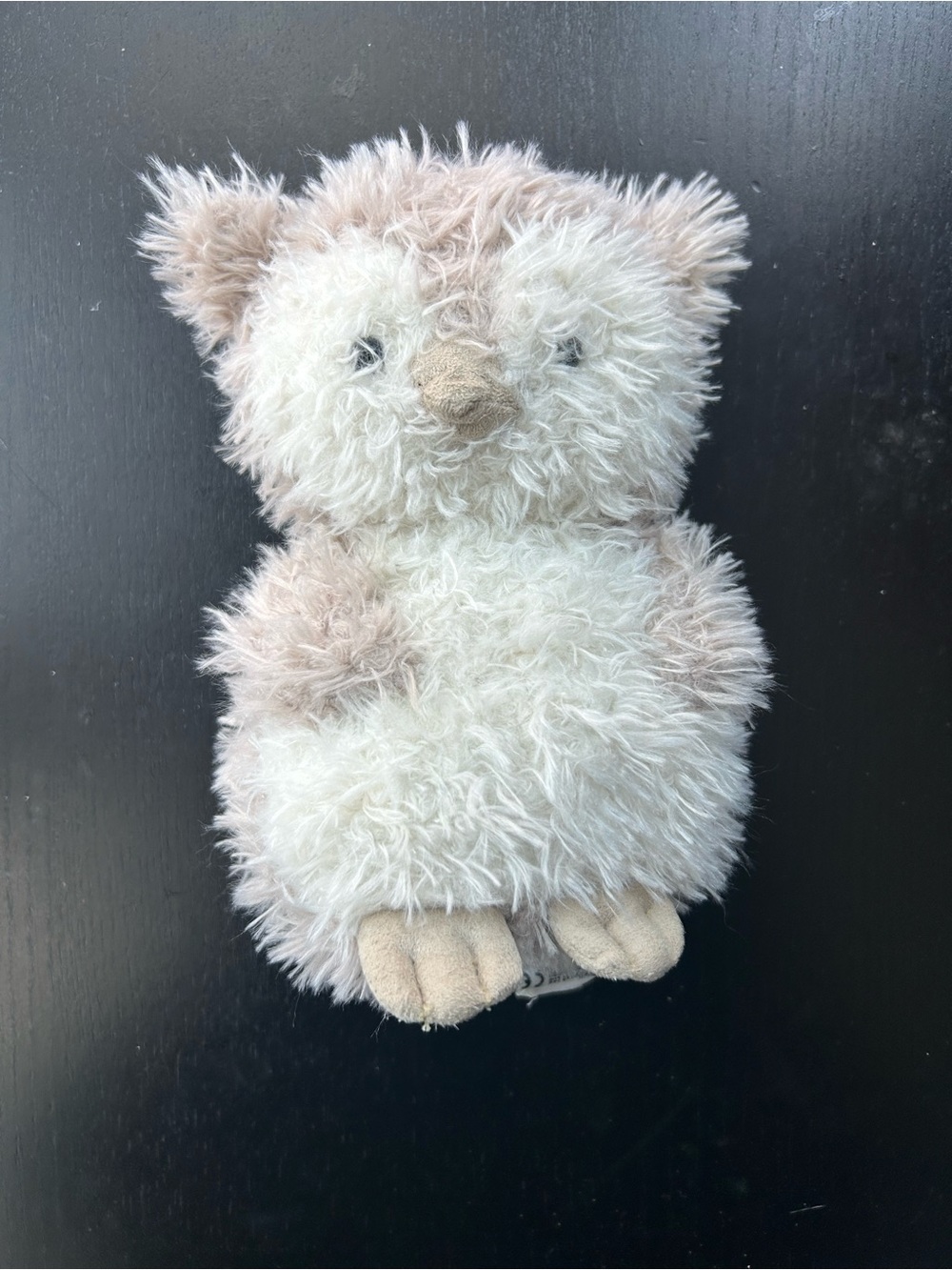 Jellycat Cream and Tan Fluffy Owl Plush Toy for Small Pets